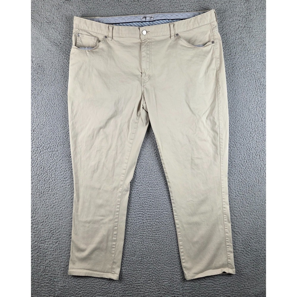 Peter Millar Ultimate 5 Pocket‎ Sateen Pants Mens 42 (41x29) Beige Yellow